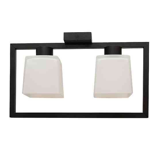 Люстра потолочная MSK Electric Boston на два плафона под лампу Е27 NL 400230-2 BK Одесса