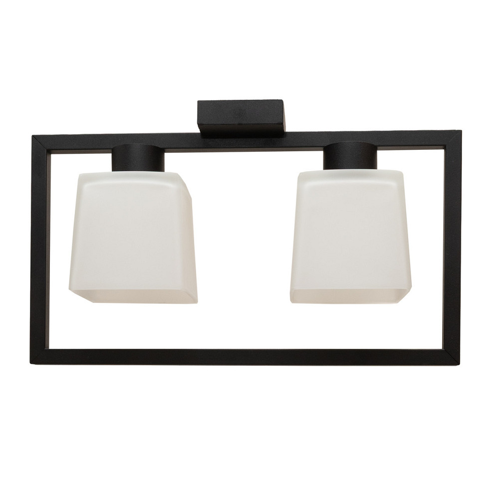 Люстра потолочная MSK Electric Boston на два плафона под лампу Е27 NL 400230-2 BK Одесса - изображение 3