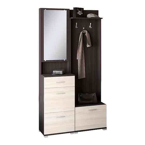 Передпокій Бриз-1 Еверест з тумбою для взуття ТО-4 венге + дуб молочний (DTM-2663) Львів