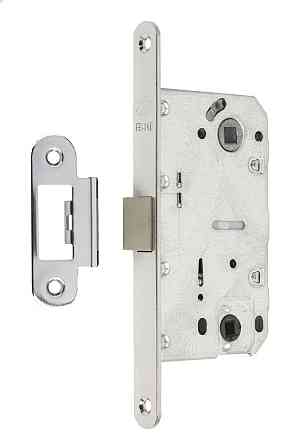 Замок для міжкімнатних дверей Gavroche GR 96K-WC ( безшумний) CP хром зі зворотньою планкою Київ