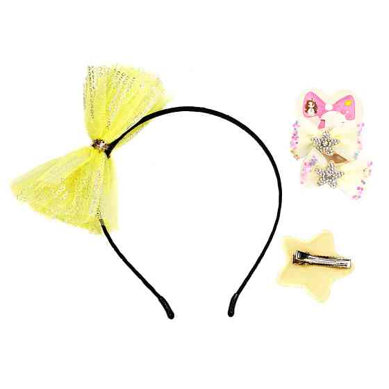 Дитячий набір "Принцеса" 0105-036-6 обруч, резинка, затискач Вінниця