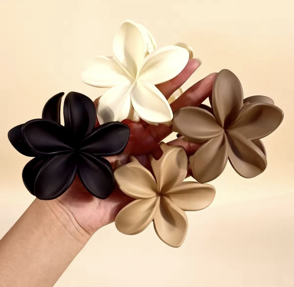 Заколка-крабік квітка матова Сміла - фото 3