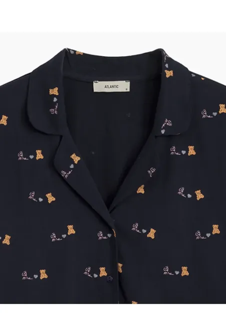 Женская пижама (длинные штаны, длинный рукав) 100% Хлопок Atlantic NLP-484 S Киев - изображение 6