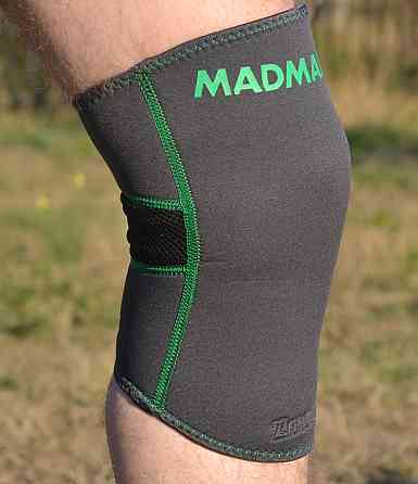 Наколінник MadMax MFA-294 Zahoprene Knee Support Dark Grey/Green (1шт.) XL Кам'янське