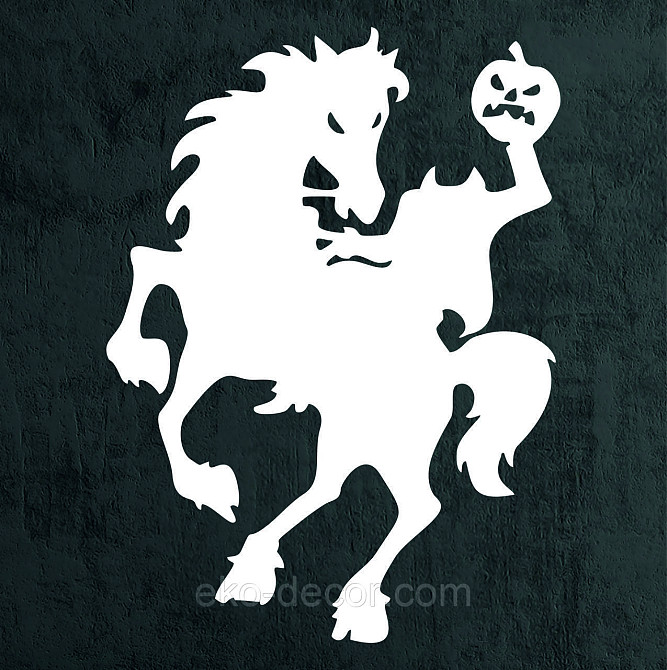 Декоративное настенное Панно «Всадник без головы», Декор на стену 90*66 см, Белый Киев - изображение 8