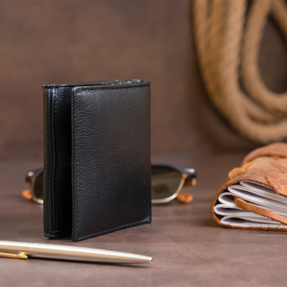 Компактний гаманець жіночий ST Leather 19256 Чорний Київ - фото 11