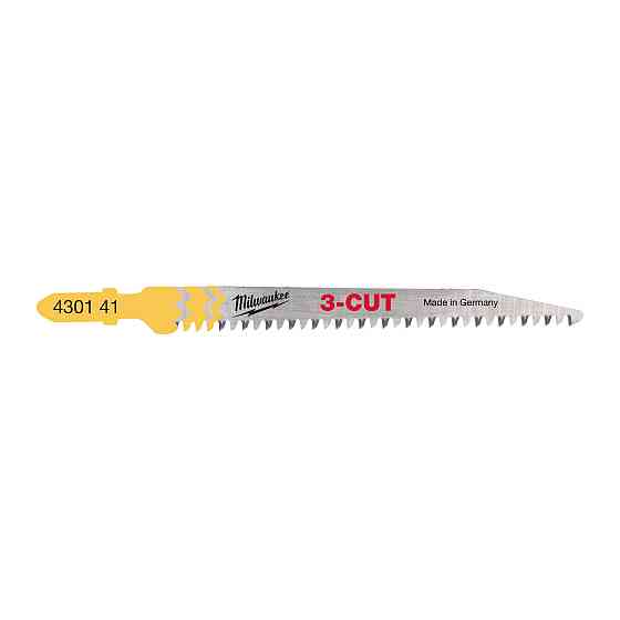 Полотна для лобзіка T234X 3CUT MILWAUKEE, 91 мм/ крок зуба 2,5 мм , (5шт), (деревина, чистий різ) Одеса