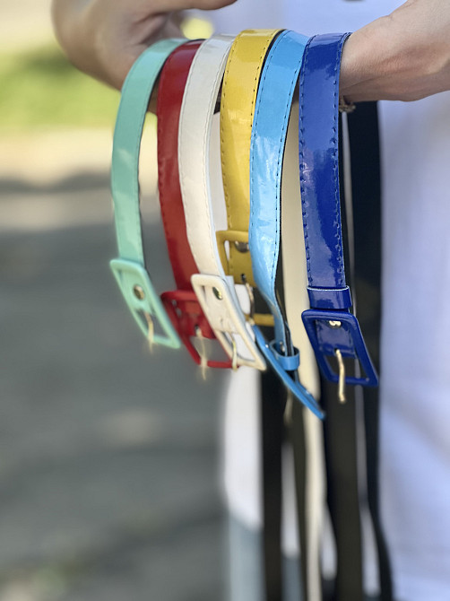 Ремінець лакований вузький "Milano" Київ - фото 7