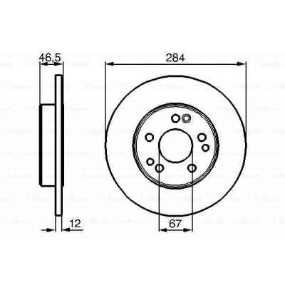 Гальмівний диск Bosch 0 986 478 187 Вінниця