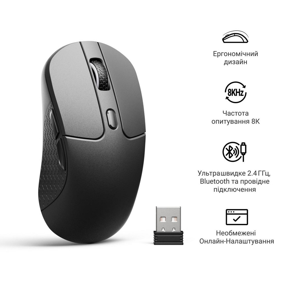 Миша бездротова Keychron M3 WL Black (M3-A23) ( 26772 ) Харьков - изображение 6