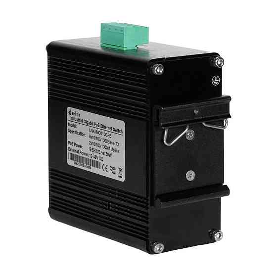 PoE-комутатор 10-портовий E-LINK LNK-IMC010GPB з 8 портами PoE (73-00155) Київ