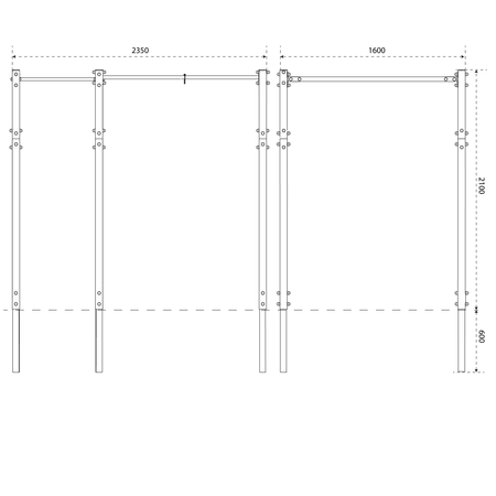 Драбина вулична горизонтальна з турніком для підтягувань K-Sport KSOZ009 Київ