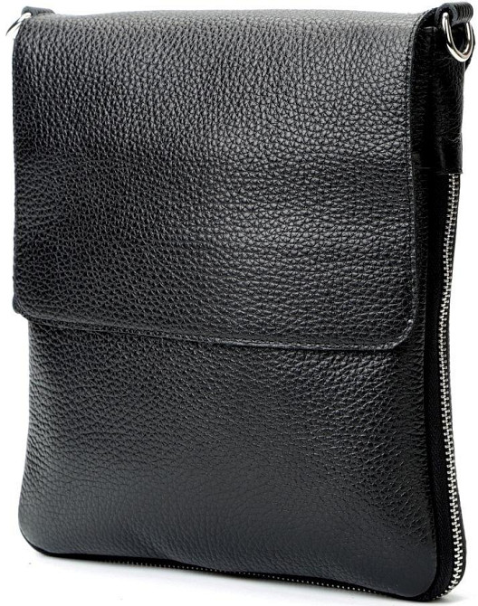 Сумка из натуральной кожи Черная (SHVIGEL) Киев - изображение 9