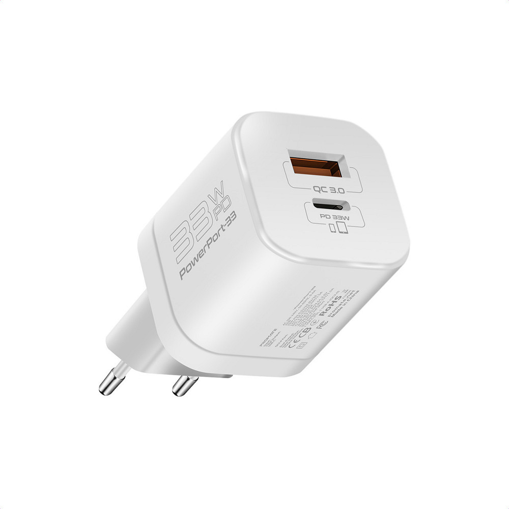 Зарядний пристрій Promate powerport-33.white ( Білий ) Харків - фото 1