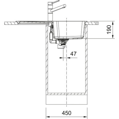 Мойка кухонная Franke City, фраграніт, сірий камінь (114.0701.829) Вінниця - фото 3