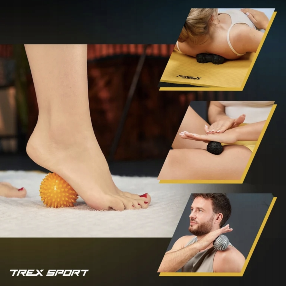 Набір масажних м'ячів Trex Sport TX-005MSC 5в1 для йоги та фітнесу EPP Київ - фото 10