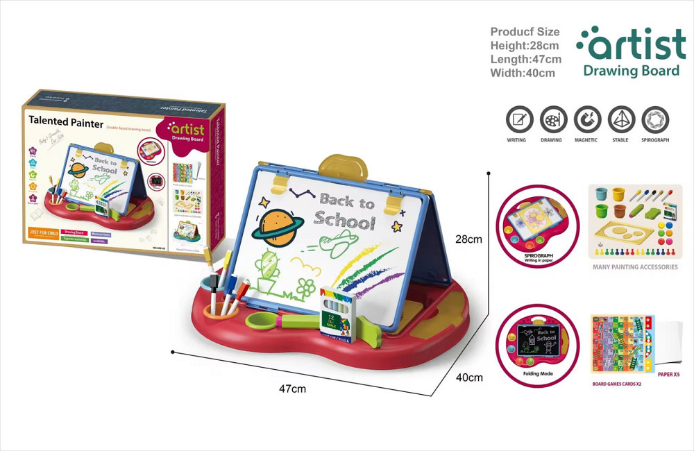 Магнітна дошка двостороння, дитяча CJ-2228203 Кам'янець-Подільський - фото 4