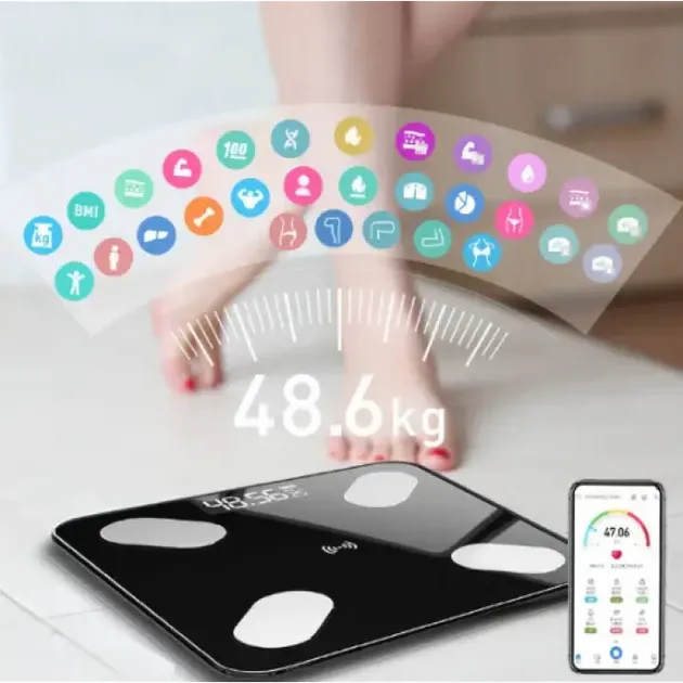 Весы напольные Электронные DOMOTEC MS-2017 180кг Smart APP 7382 Киев - изображение 3