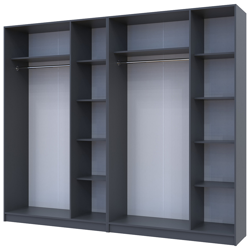 Комплект шаф для одягу Doros Промо (2 шт.) 270х48х204 см Графіт (DRS-011217) Львів - фото 4