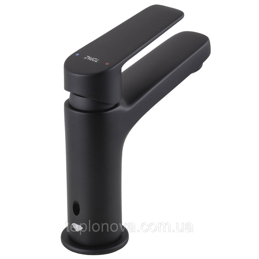 Змішувач для умивальника TOPAZ CAPRI TCA-15207-H44-BL картридж D25, H=140, шланги 45 см Чернівці - фото 5