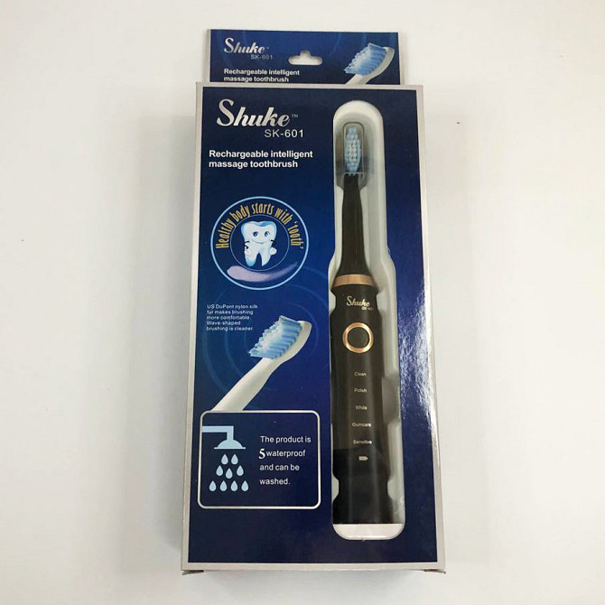 Електрощитка зубна електрична зубна щітка Shuke SK-601, Звукова зубна щітка, Електрична PR-833 звукова зубна Київ - фото 4