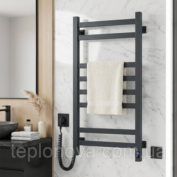 Электрическое полотенцесушитель NAVIN Авангард 480×800 Sensor левый, антрацит Черновцы - изображение 4