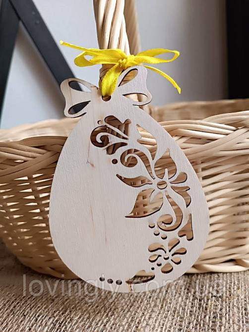 Украшение в форме яйца с цветочным декором. Ирпень - изображение 2