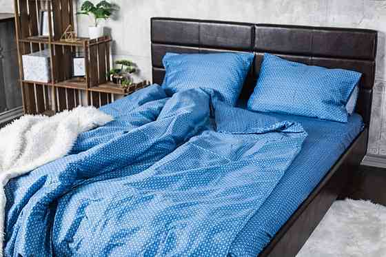 Ecotton Комплект постільної білизни Ecotton двоспальний Євро 210х220 см Королівський синій Коломыя