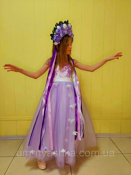 Длинное нарядное платье с бабочками Кривой Рог - изображение 5