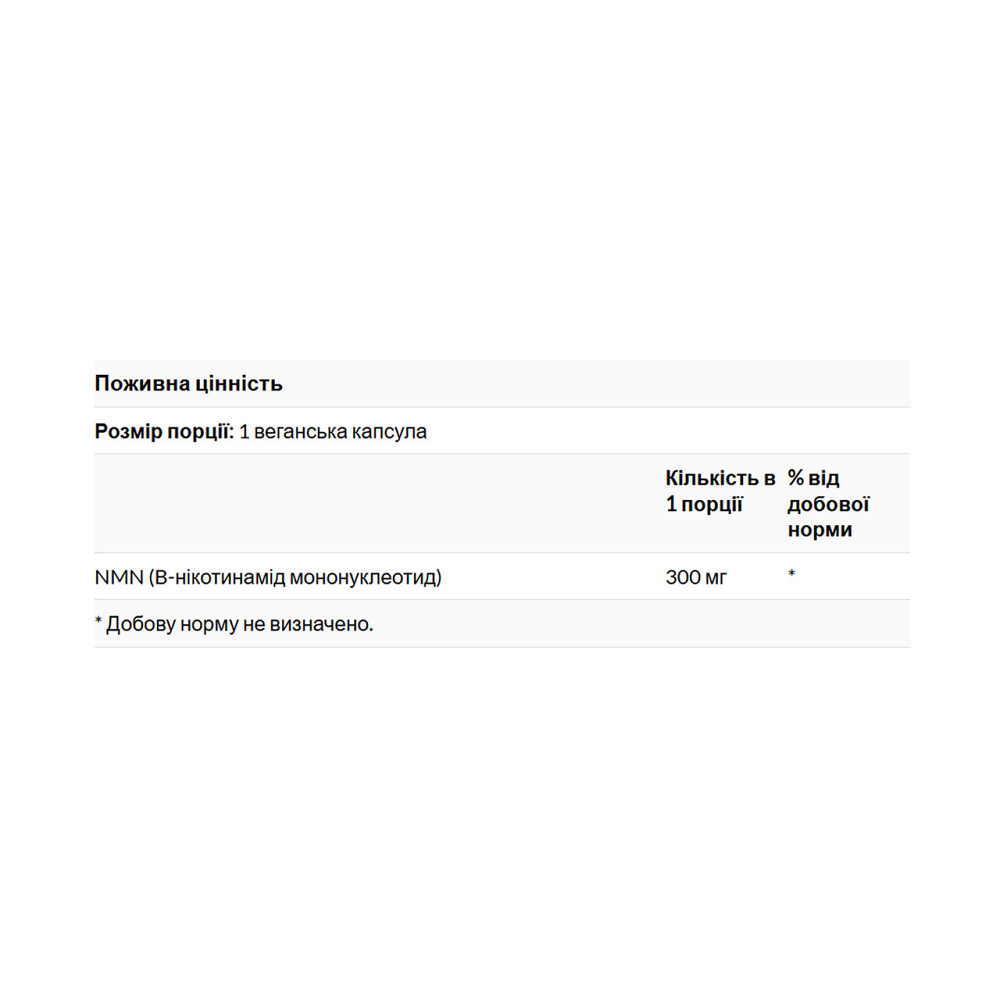 Никотинамид мононуклеотид Swanson Nicotinamide Mononucleotide 300mg 30 капс Киев - изображение 2