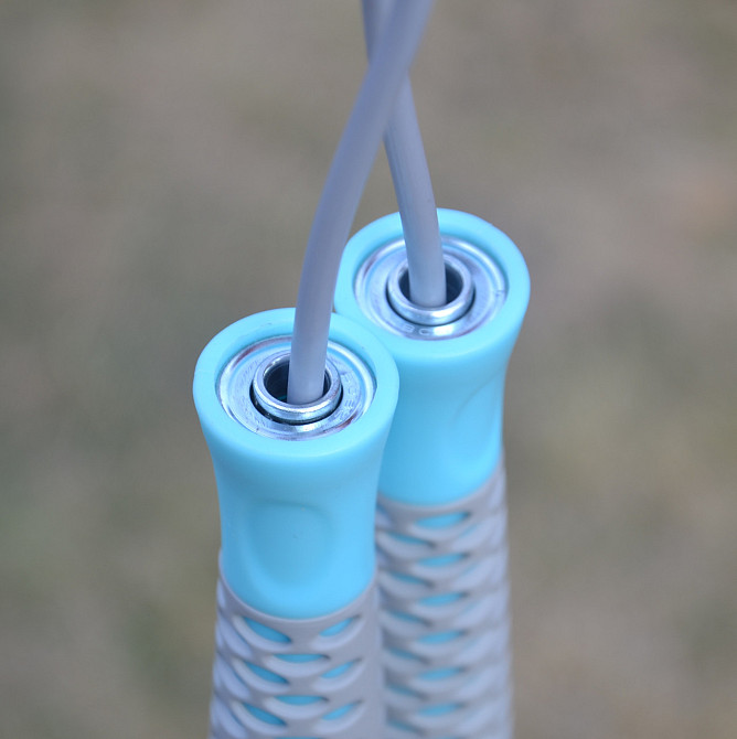 Скакалка PowerPlay 4206 Jump Rope PRO+ Сіро-м'ятна (2,75m.) Кам'янське - фото 8