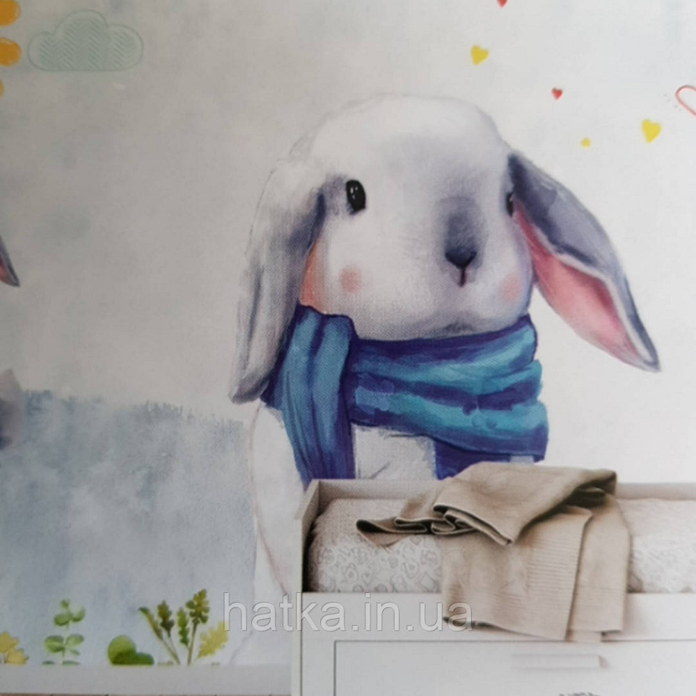 Шпалери вінілові на флізелін дитячі тварини птахи, метелики рослини Київ - фото 2