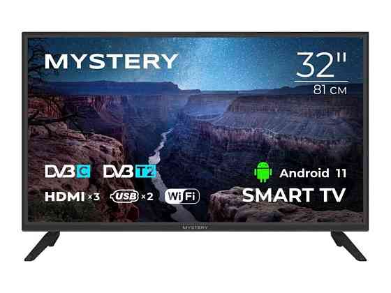 Телевiзор SMART MTV-3220HST2 LED HD/Android 13 (32 ) ТМ Mystery Solmir Киев