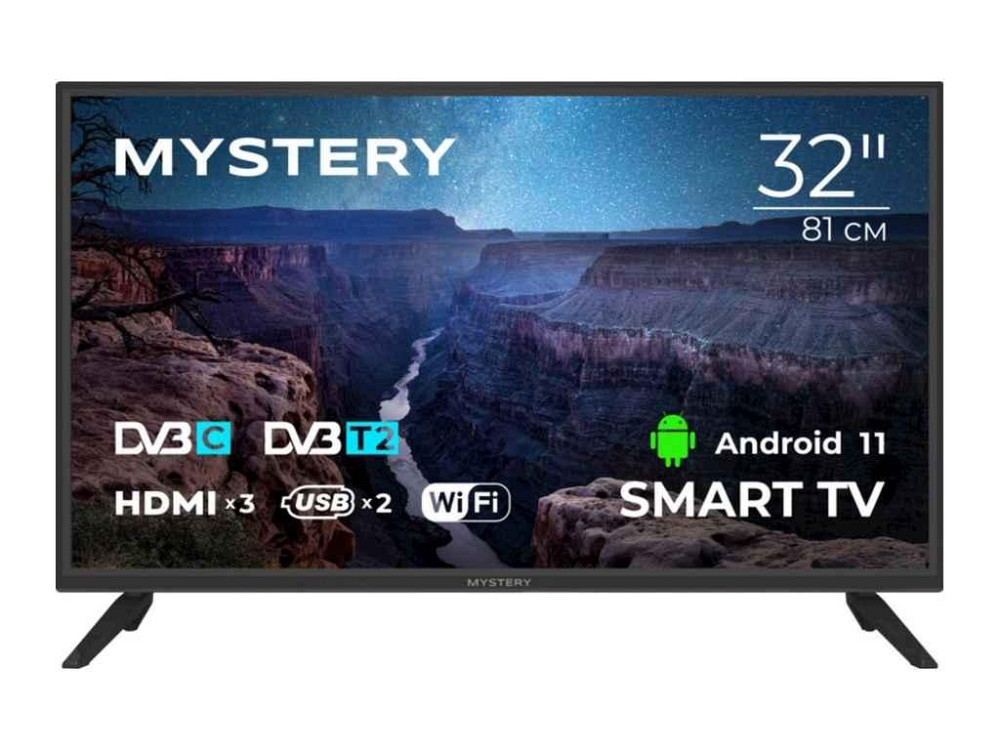 Телевізор SMART MTV-3220HST2 LED HD/Android 13 (32) ТМ Mystery Solmir Київ - фото 1