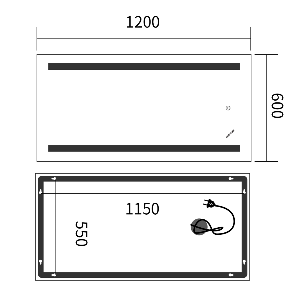 Дзеркало Mixxus Premium LINES MR17-120x60-REVERSE    ( MP6626 ) 39518 Харків - фото 7