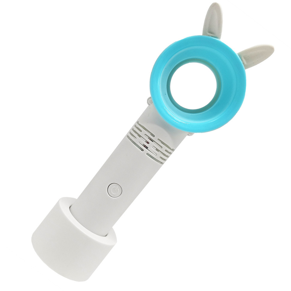 Вентилятор ручний портативний 301AB, з підставкою Білий Вінниця - фото 1