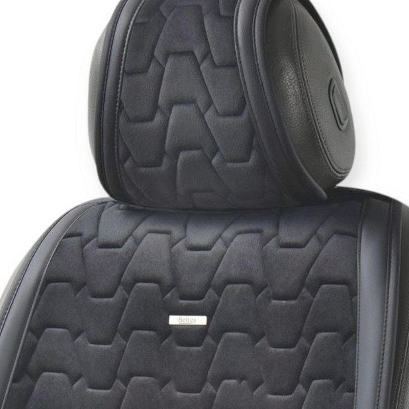 Накидки сиденье chicago (передние) черные на Мукачево - изображение 2