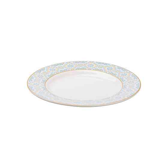 Фарфоровий десертний тарілка 19 см з орнаментом Київ