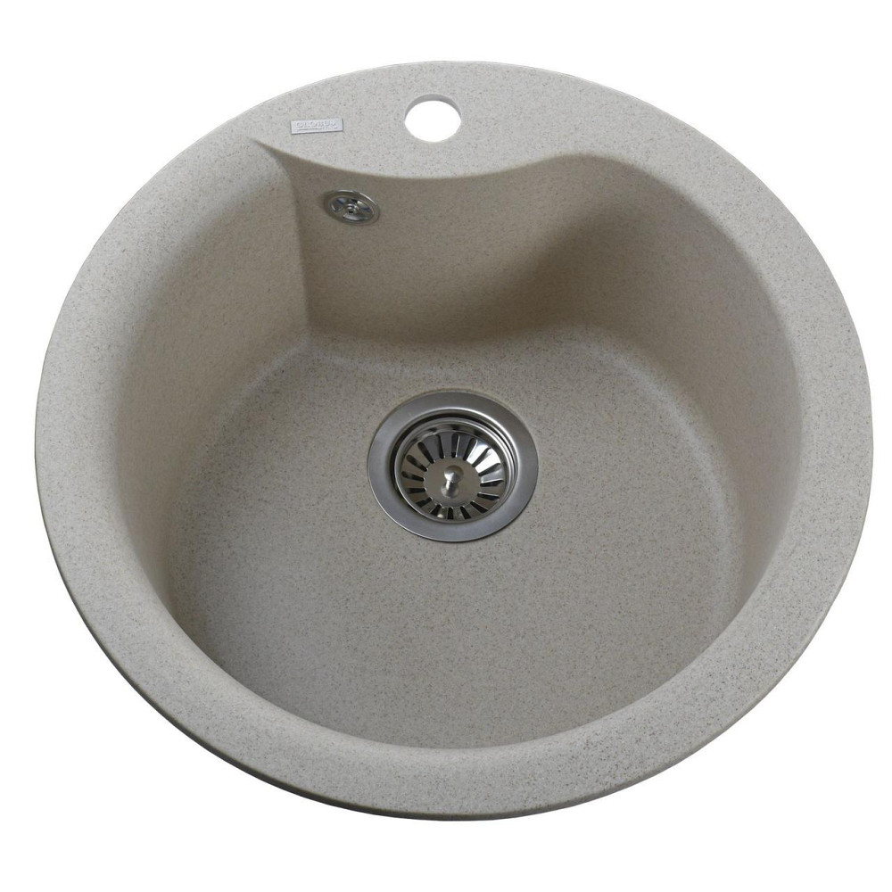 Гранітна мийка Globus Lux ORTA піщаний 485мм-А0004 (000021053) Київ - фото 1