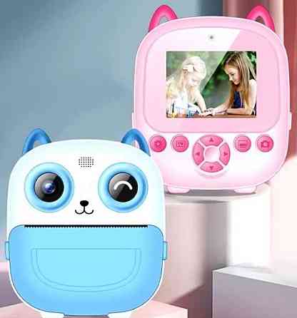 Детский Фотоаппарат 48Мп Мгновенной Печати Кіт Дитячий Миттєвого Друку Київ