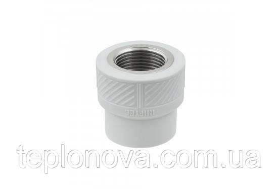 Муфта с резьбой PPR ø32x1''В (Полипропилен) Raftec 32мм ВВ 1