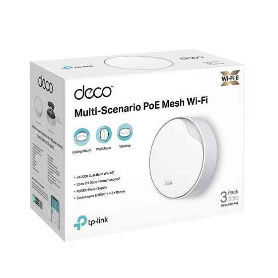 WiFi Mesh система TP-Link Deco X50-PoE(3-pack) ( white ) Харьков