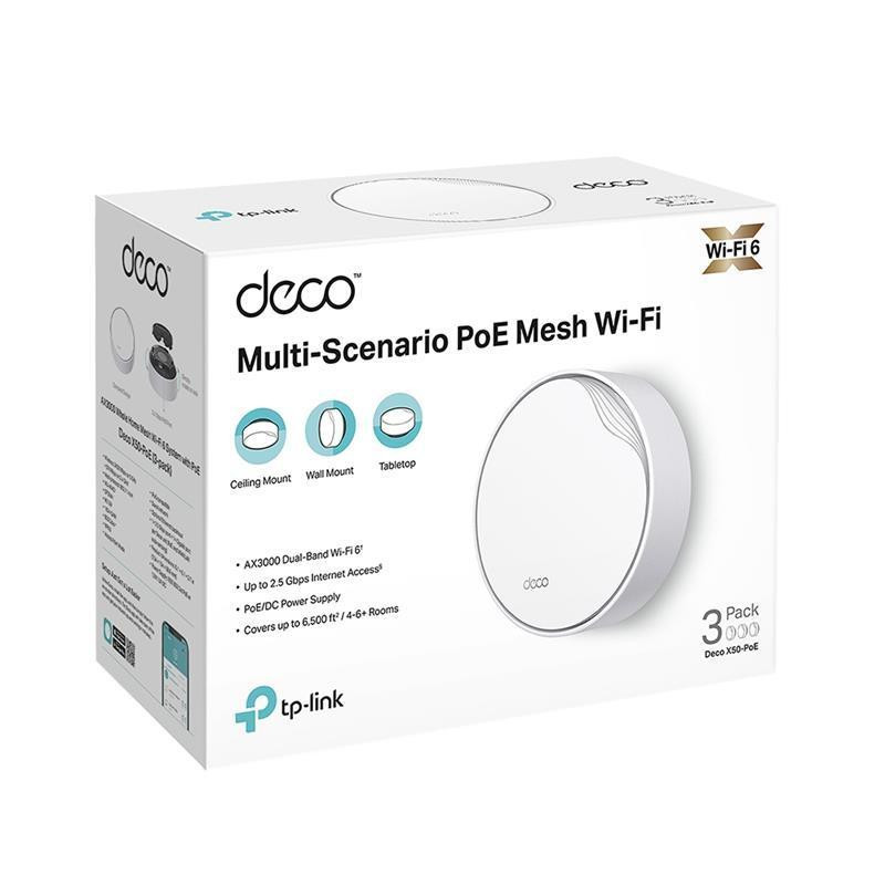 WiFi Mesh система TP-Link Deco X50-PoE(3-pack) ( white ) Харьков - изображение 3