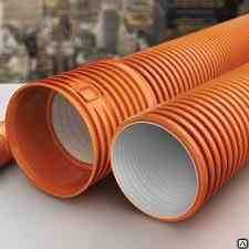 Труба ПП 400 с раструбом двухслойная для наружной канализации Киев