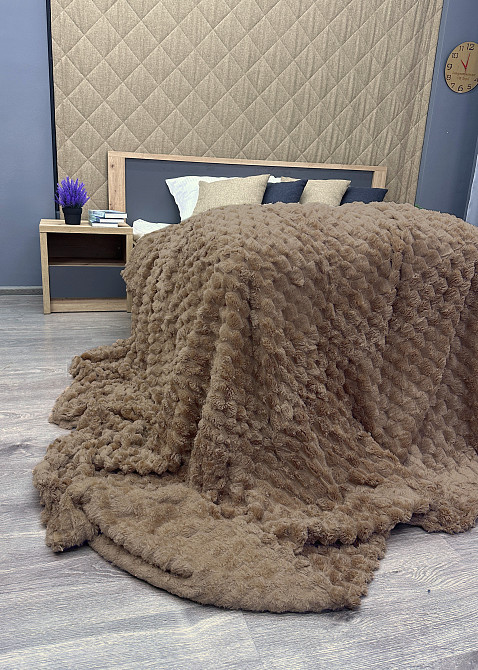 Плед-покривало 210х210 см (+-5см) Соти Карамель (87-210) Київ - фото 7