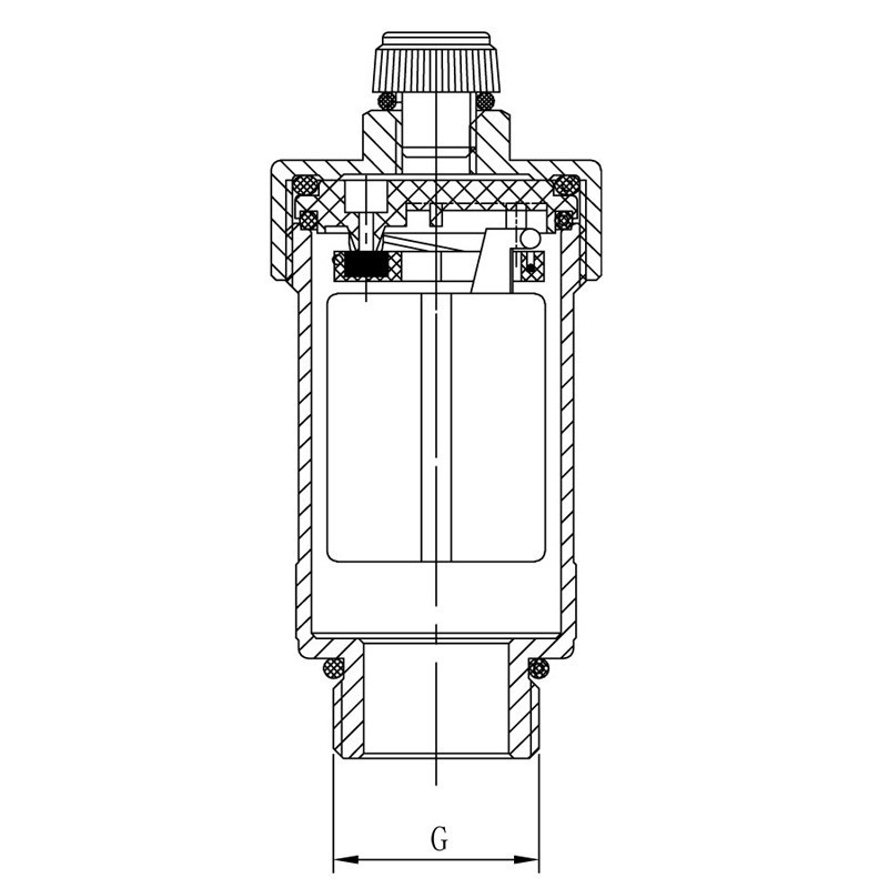Повітровідвідник автоматичний прямий 1/2" KOER KR.1245 (KR3117) Київ - фото 2