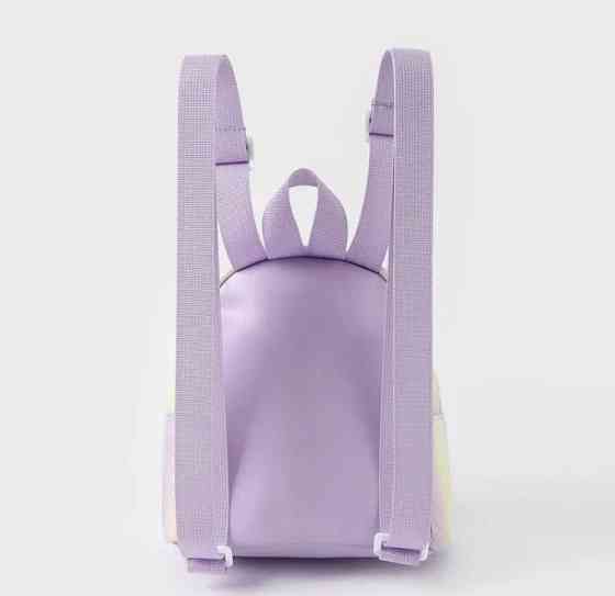 Маленький женский рюкзак, женская сумочка, сумочка для девочек, радужный, - размер 19*10,5*18,5см, 2 кармана Киев