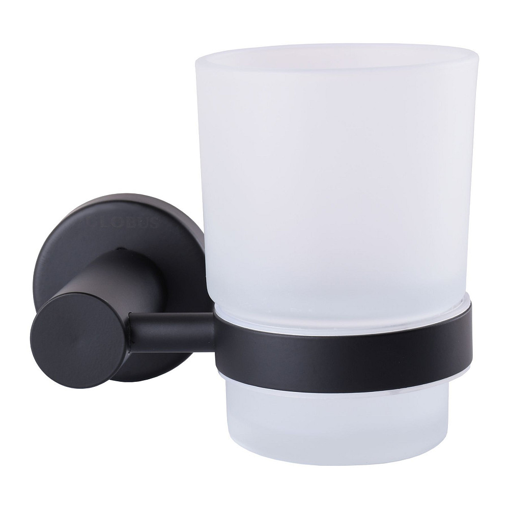 Стакан одинарний Globus Lux BS8409 чорний матовий SUS304 Луцк - изображение 1