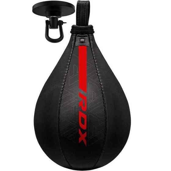 Пневмогруша боксерська RDX F6 KARA SPEED BALL + swivel Matte Red Кам'янське