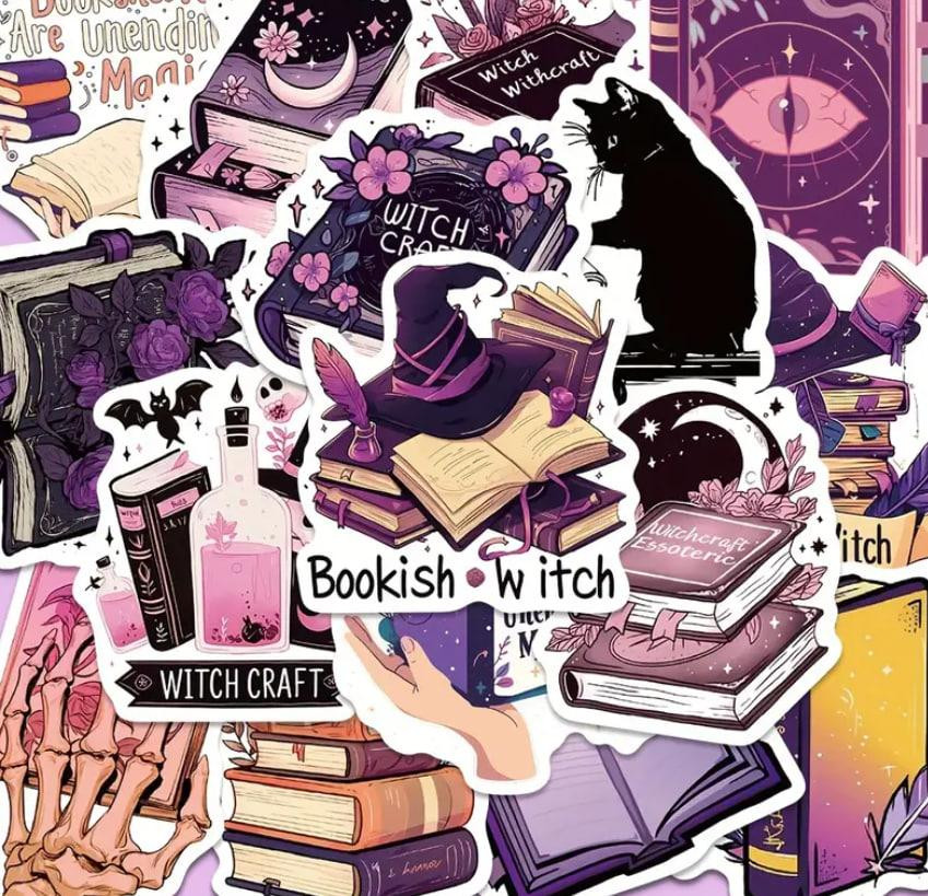 50 шт. готических наклеек из винила для скрапбукинга, мистические наклейки, стикеры в готическом сти Киев - изображение 2